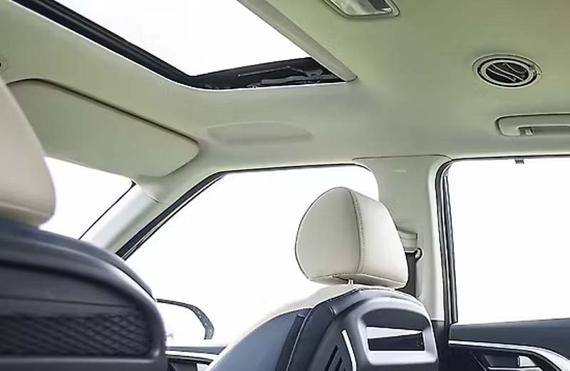 It has comfortable first- and second-row seating, a spacious and airy cabin, and a fairly usable third row of seats.