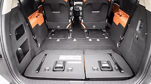 Vast boot space when the third row is folded flat.