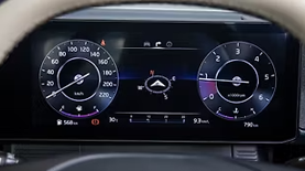 The 12.3-inch digital display is bright, crisp and loaded with real-time vehicle info, even under harsh sunlight.